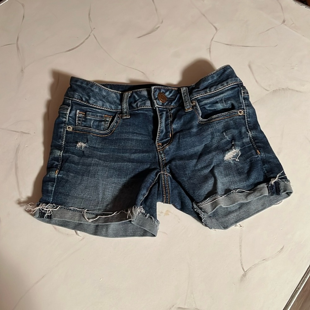 American Eagle Super Stretch Jean Shorts - Size 0